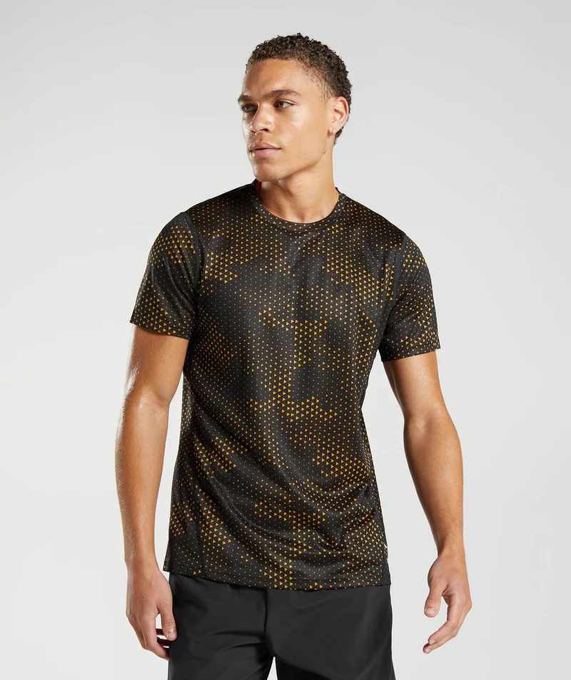 Gymshark Sport T-Shirt - Turmeric Yellow Print