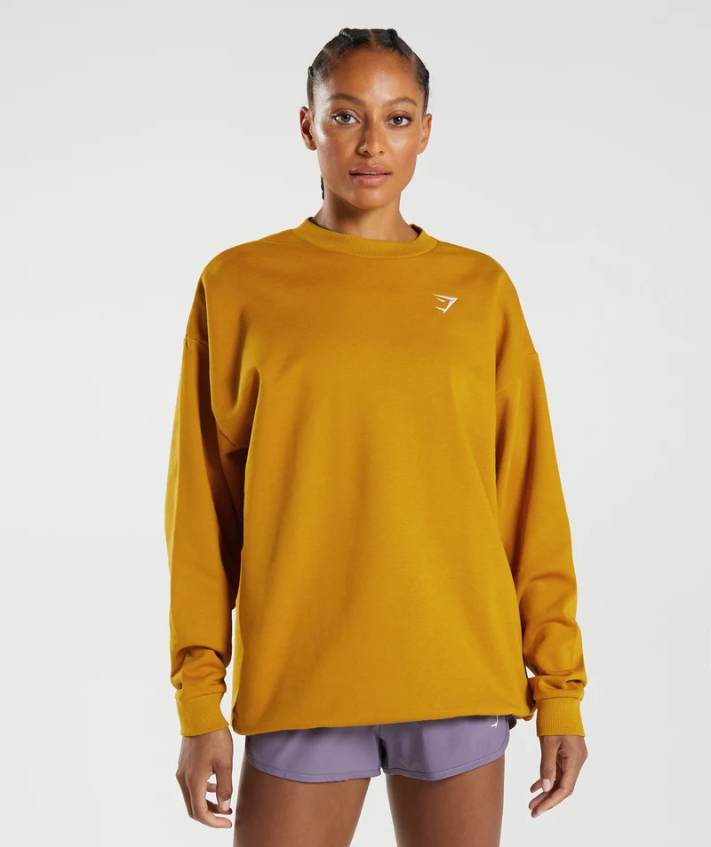 Gymshark Training Oversized Sweatshirt - Turmeric Yellow