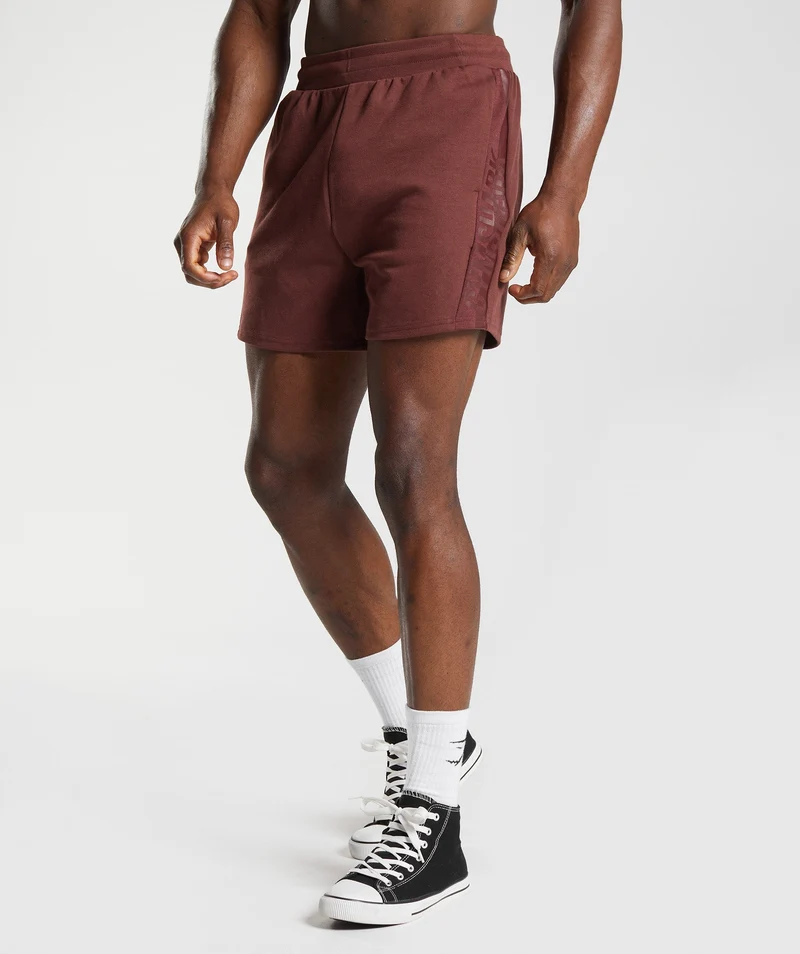 Gymshark Bold React 5" Shorts - Cherry Brown