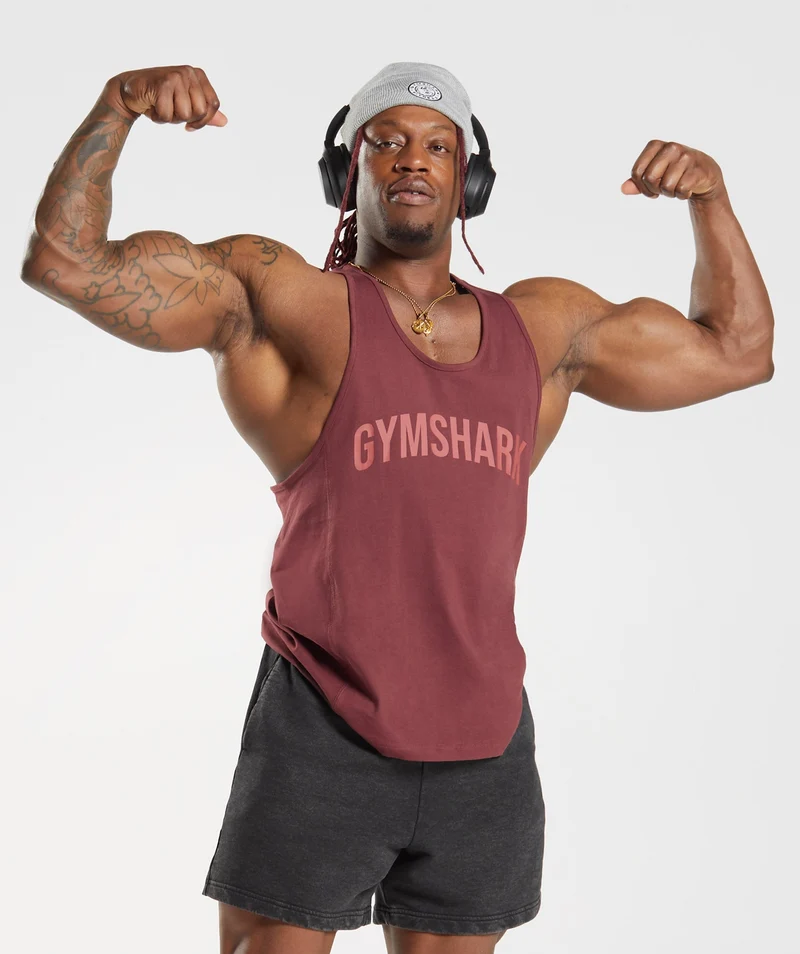 Gymshark Power Stringer - Cherry Brown