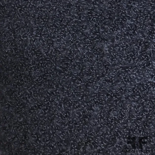 Italian Wool Boucle - Navy
