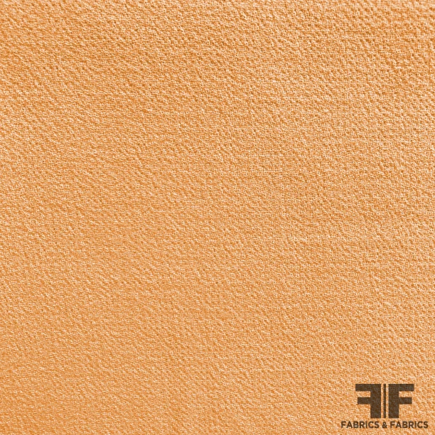 Italian Double-Faced Wool Crepe - Pale Orange