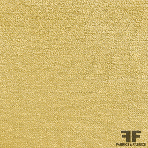 Italian Double-Faced Wool Crepe - Butter Yellow