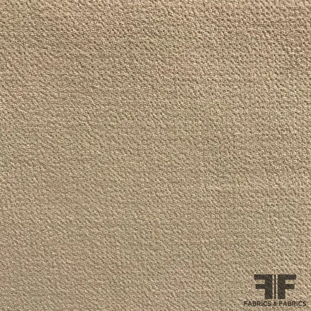 Italian Double-Faced Wool Crepe - Yellow-Beige
