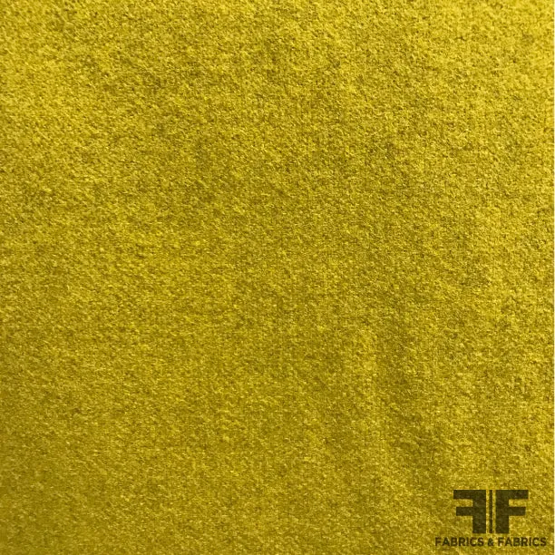 Italian Wool Coating - Chartreuse