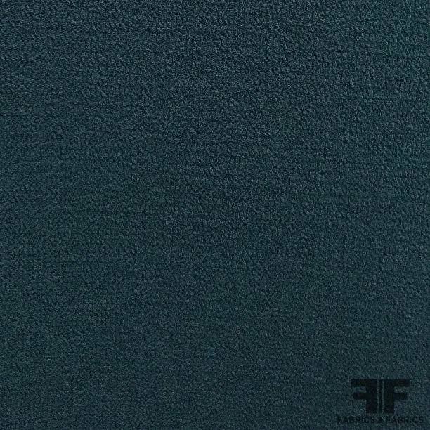 Italian Double-Faced Wool Crepe - Deep Teal