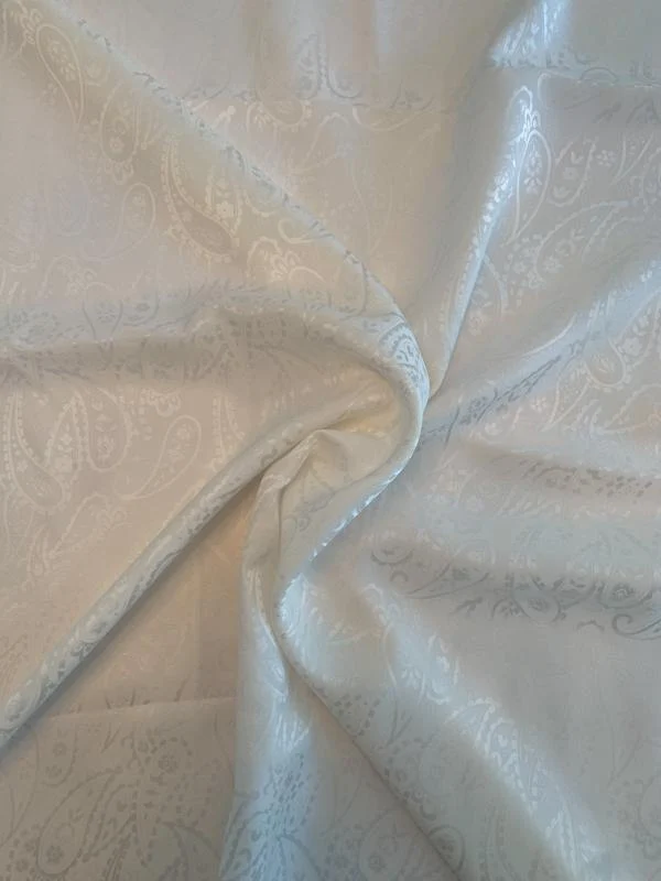 Paisley Silk Jacquard - Off-White