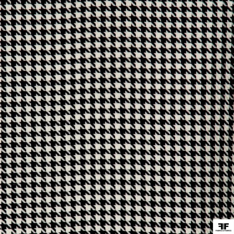 Wool Houndstooth - Black/White