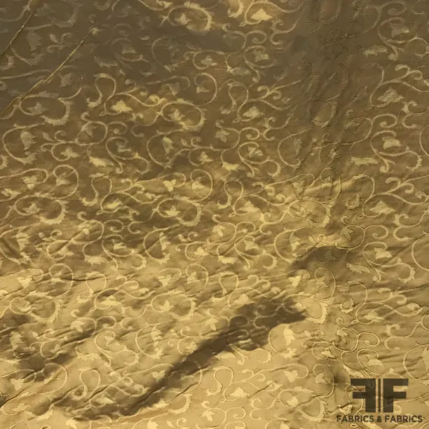 Floral Silk Jacquard - Gold