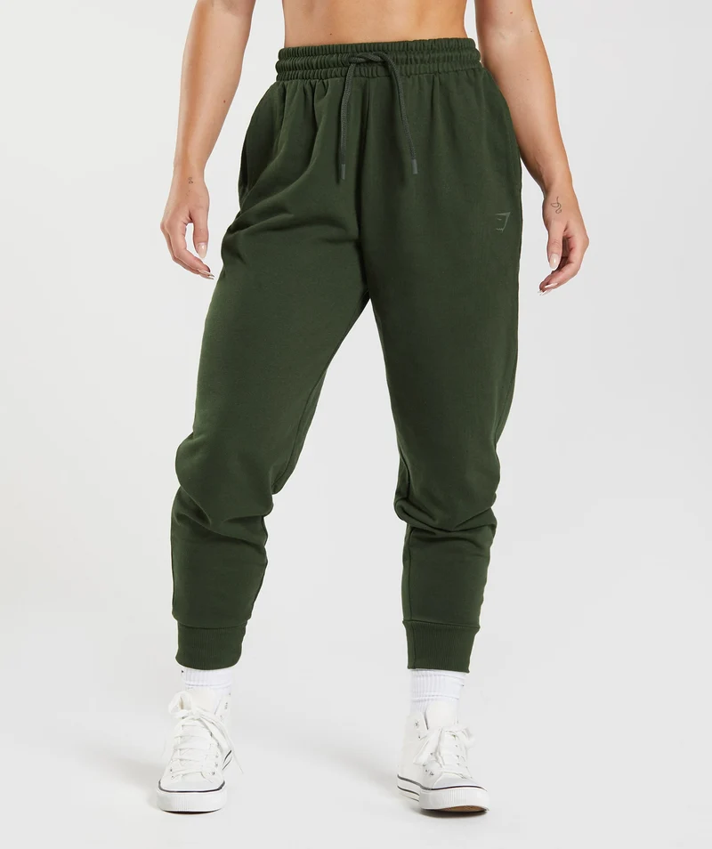 Gymshark Power Joggers - Moss Olive