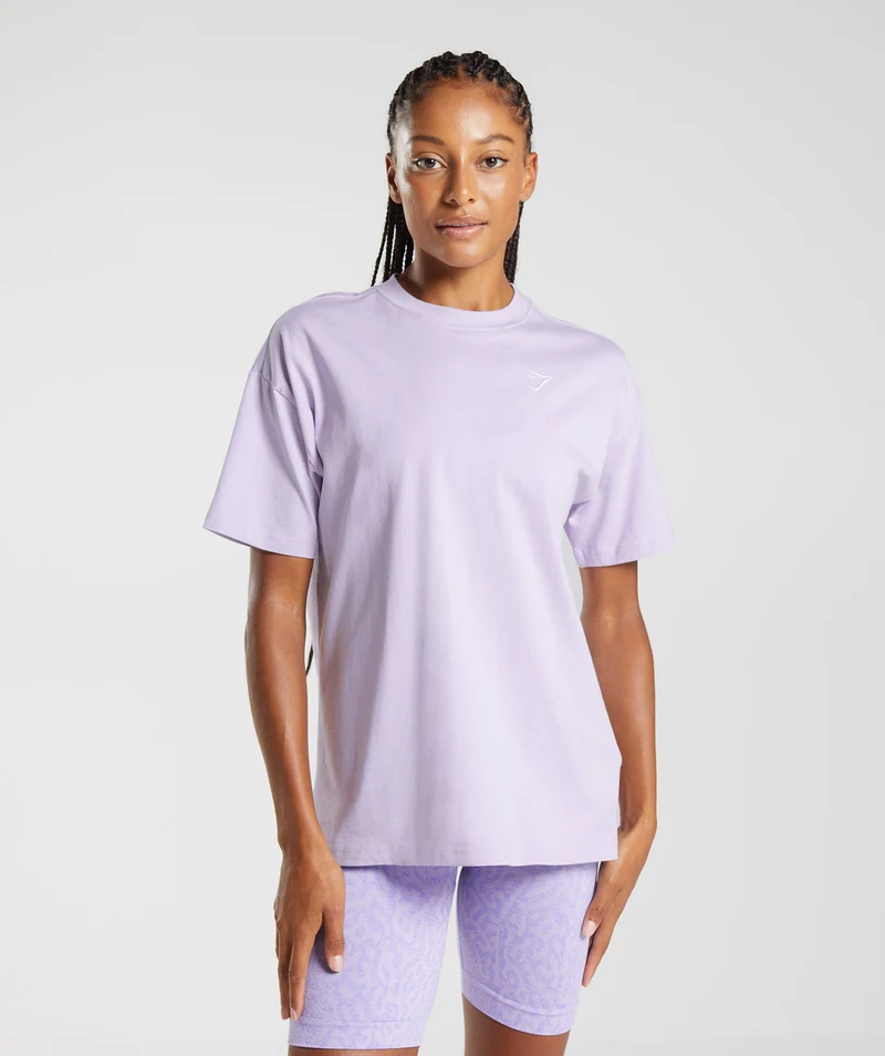Gymshark Training Oversized T-Shirt - Soft Lilac