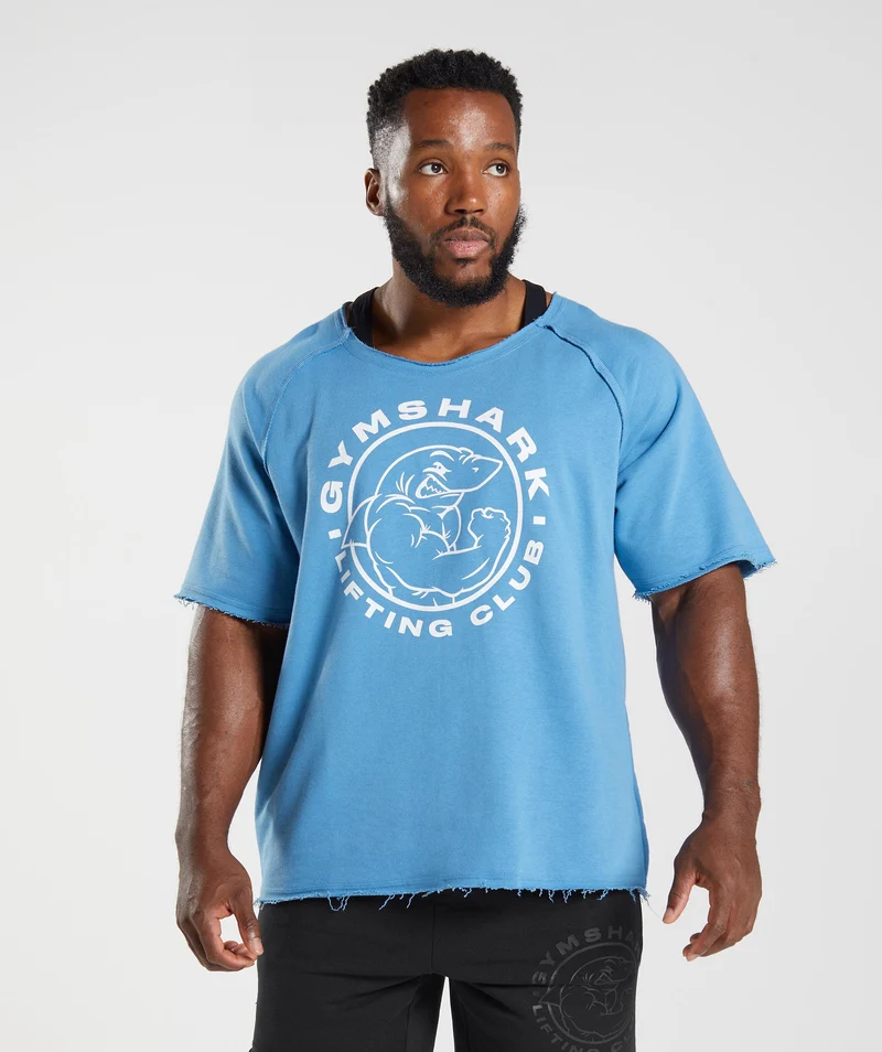 Gymshark Legacy Rag Top - Coastal Blue