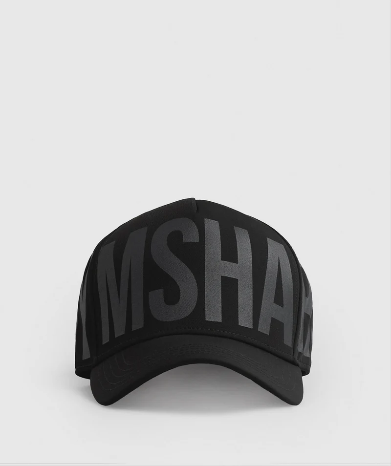 Gymshark Logo Trucker Cap - Black