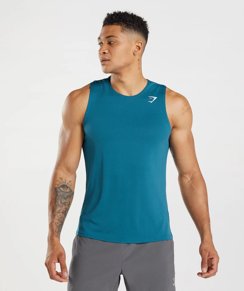 Gymshark Arrival Tank - Atlantic Blue