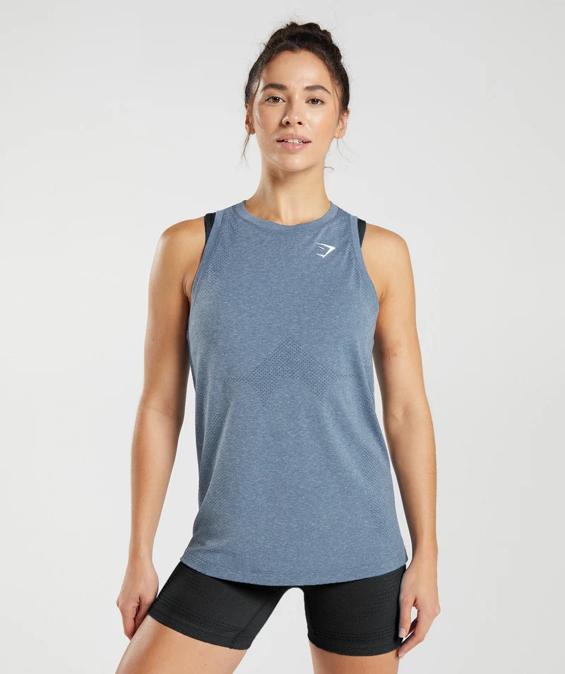 Gymshark Vital Light Tank - Evening Blue Marl