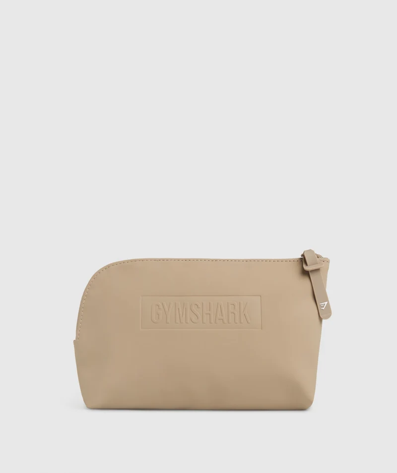 Gymshark Everyday Zip Pouch - Cement Brown
