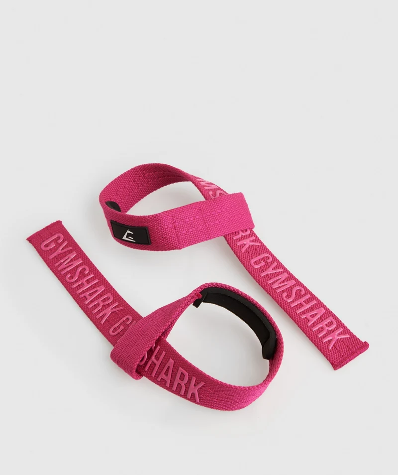 Gymshark Silicone Lifting Straps - Magenta Pink