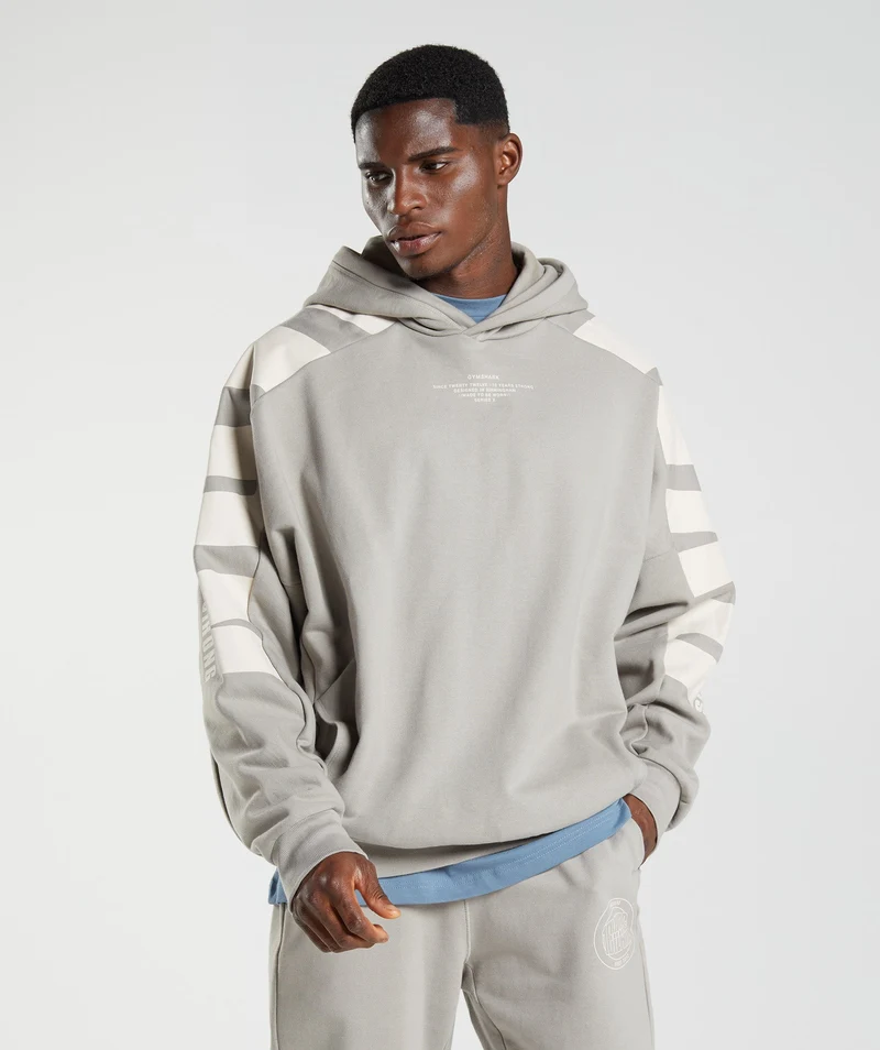 Gymshark GS10 Year Hoodie - Ecru Brown