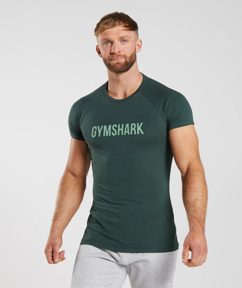 Gymshark Apollo T-Shirt - Obsidian Green