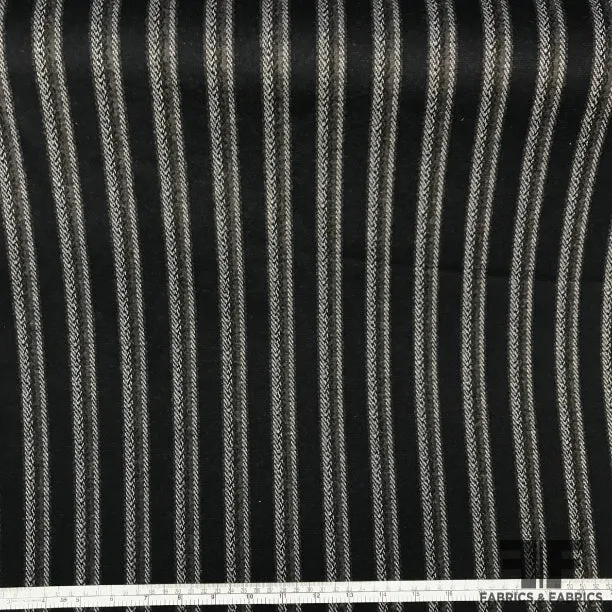 Old School Striped Cotton Knit - Grey/Navy/White