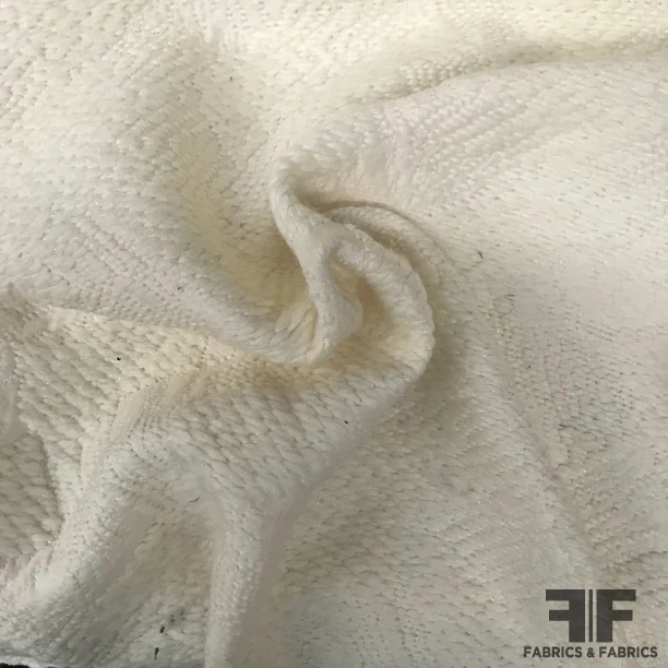 Textured Wool Coating - White