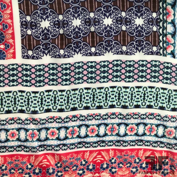 Boho Printed Silk Georgette - Multicolor