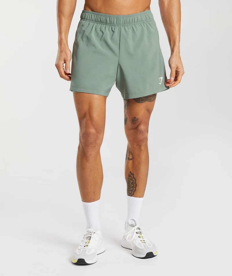 Gymshark Sport 5" 2 In 1 Shorts - Willow Green/Desert Sage Green
