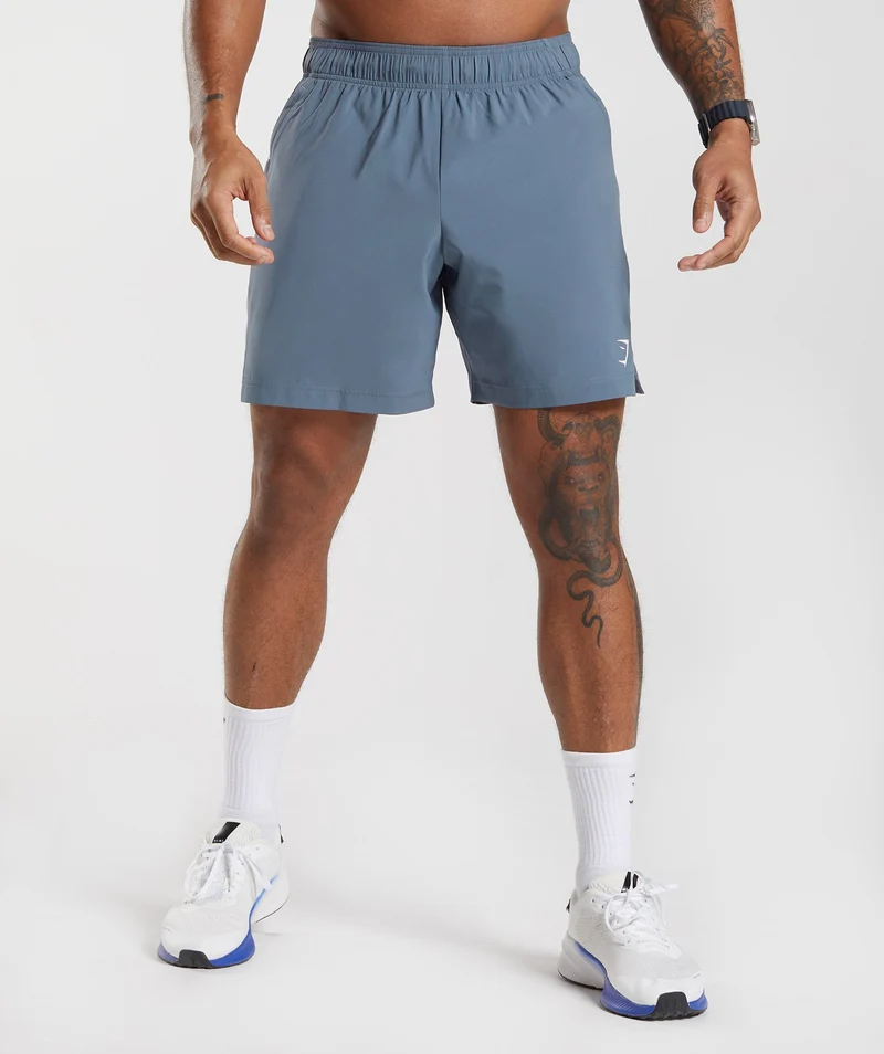 Gymshark Sport 7" Shorts - Evening Blue/Drift Grey