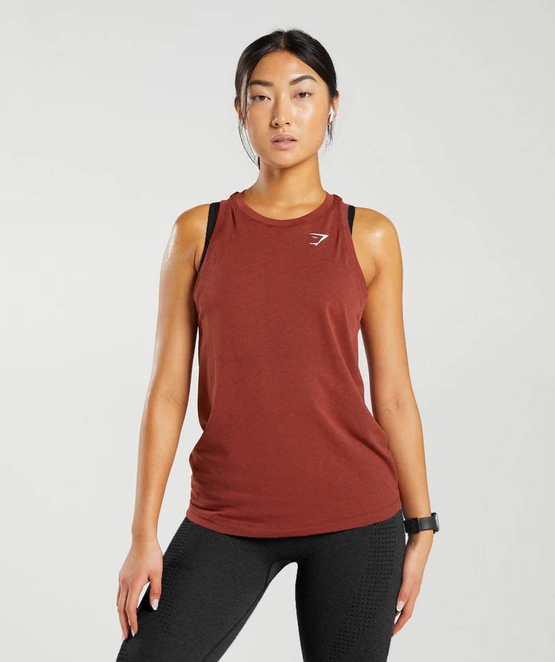 Gymshark Vital Light Tank - Brick Red