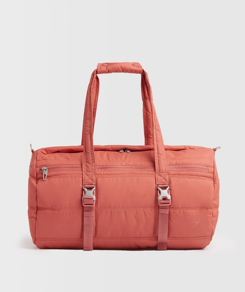 Gymshark Lifestyle Barrel Bag - Terracotta Pink