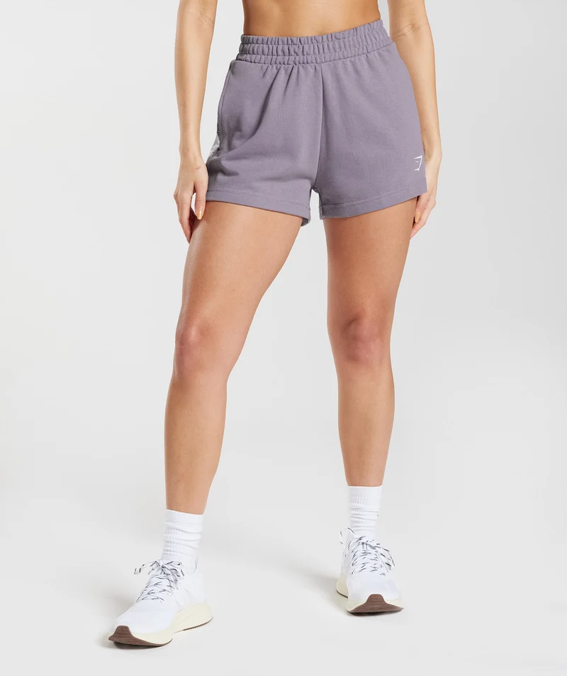 Gymshark Fraction Sweat Shorts - Slate Lavender