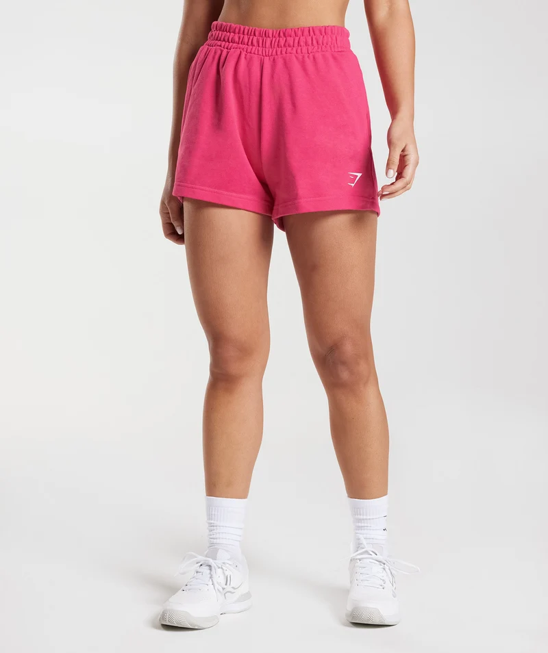 Gymshark Fraction Sweat Shorts - Bright Fuchsia