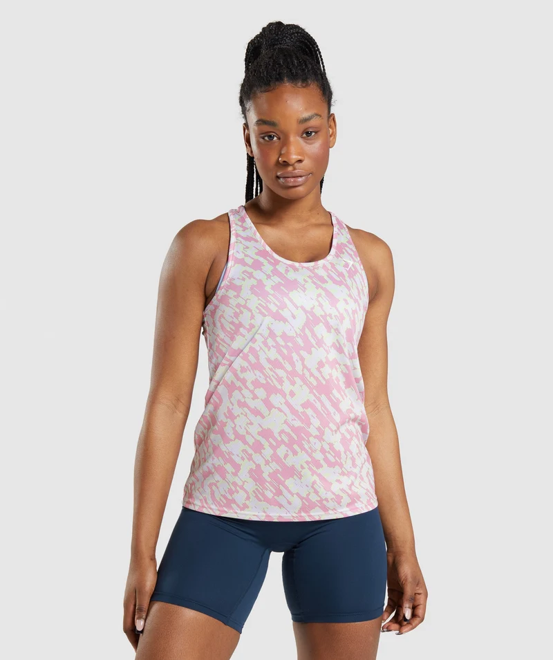 Gymshark Training Vest - Pink Print