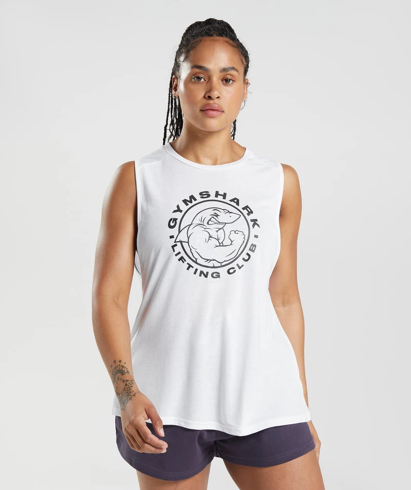 Gymshark Legacy Tank - White