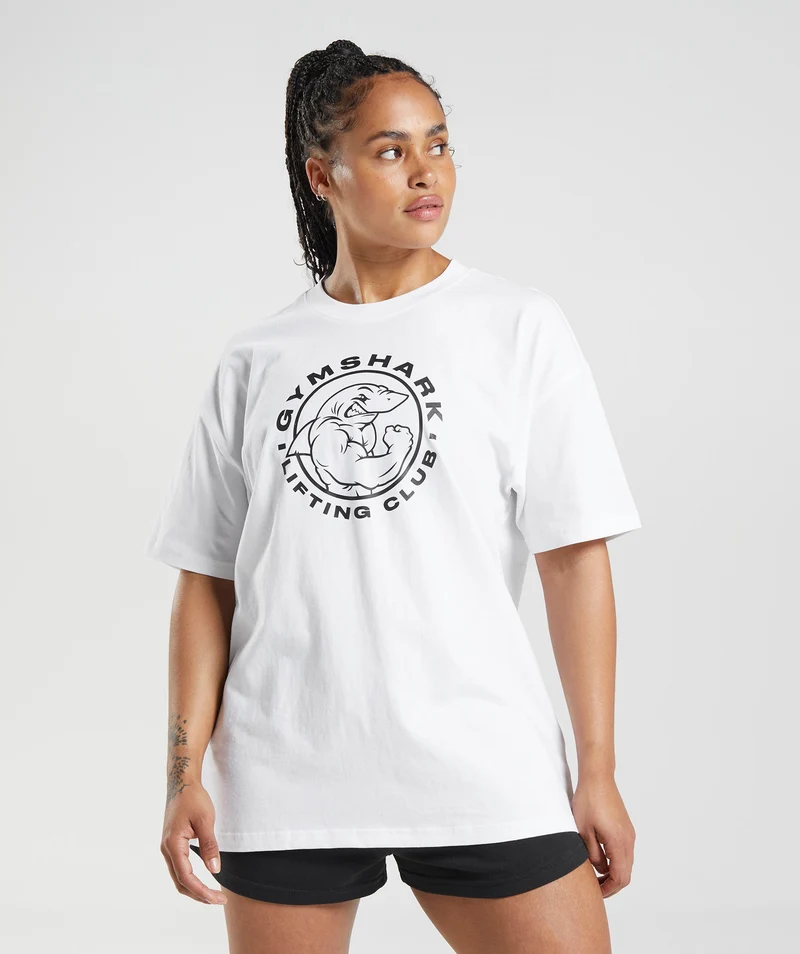 Gymshark Legacy Oversized T-Shirt - White