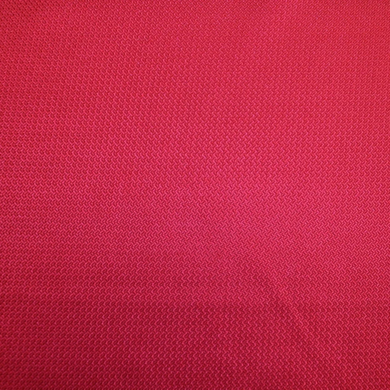 Basketweave Silk Jacquard - Crimson Red
