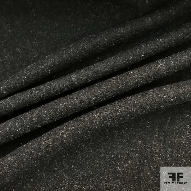 Solid Wool Coating - Midnight Blue