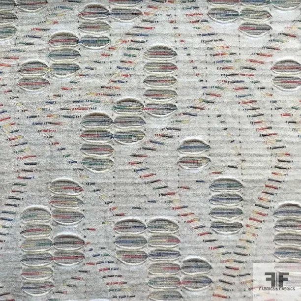 Textured Novelty Knit - Beige/Multicolor