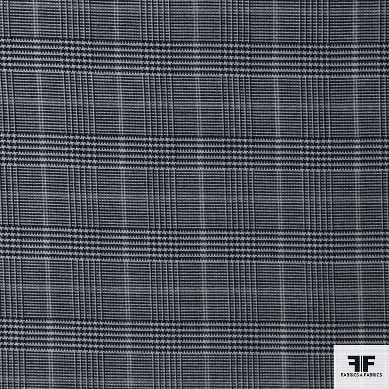 Glen Plaid Coating - Black/Grey