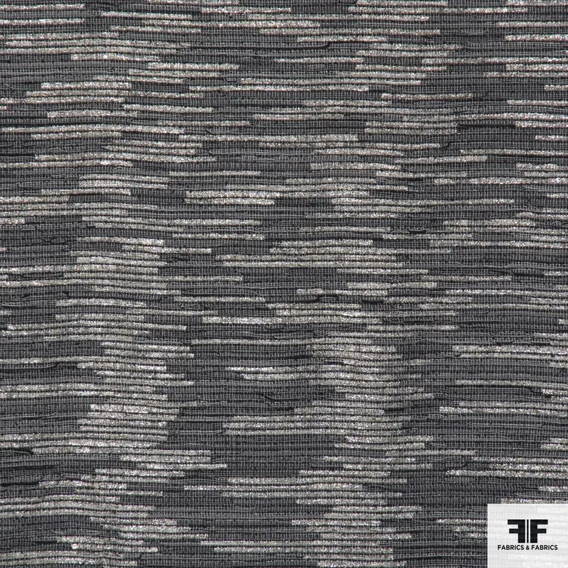 Striped Novelty Suiting - Metallic
