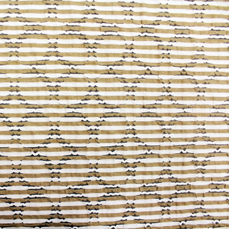 Novelty Woven Cotton - Beige/White