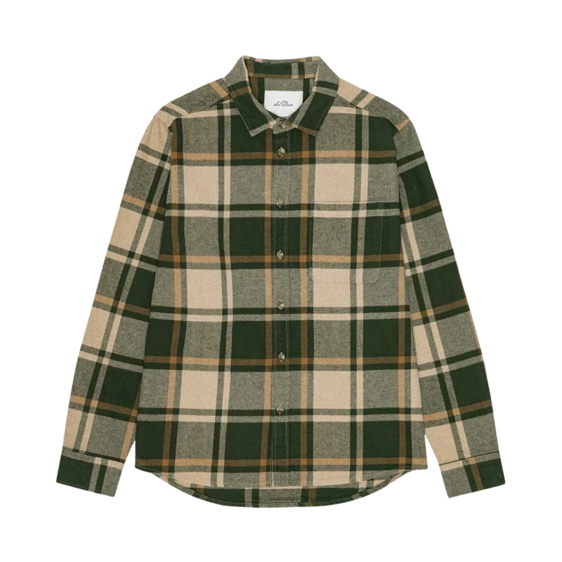Check Flannel Shirt - Rosin Green