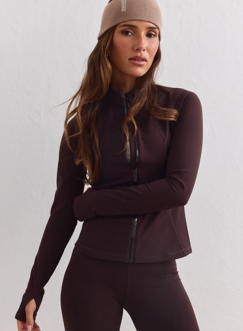 Cacao Warming Zip Jacket