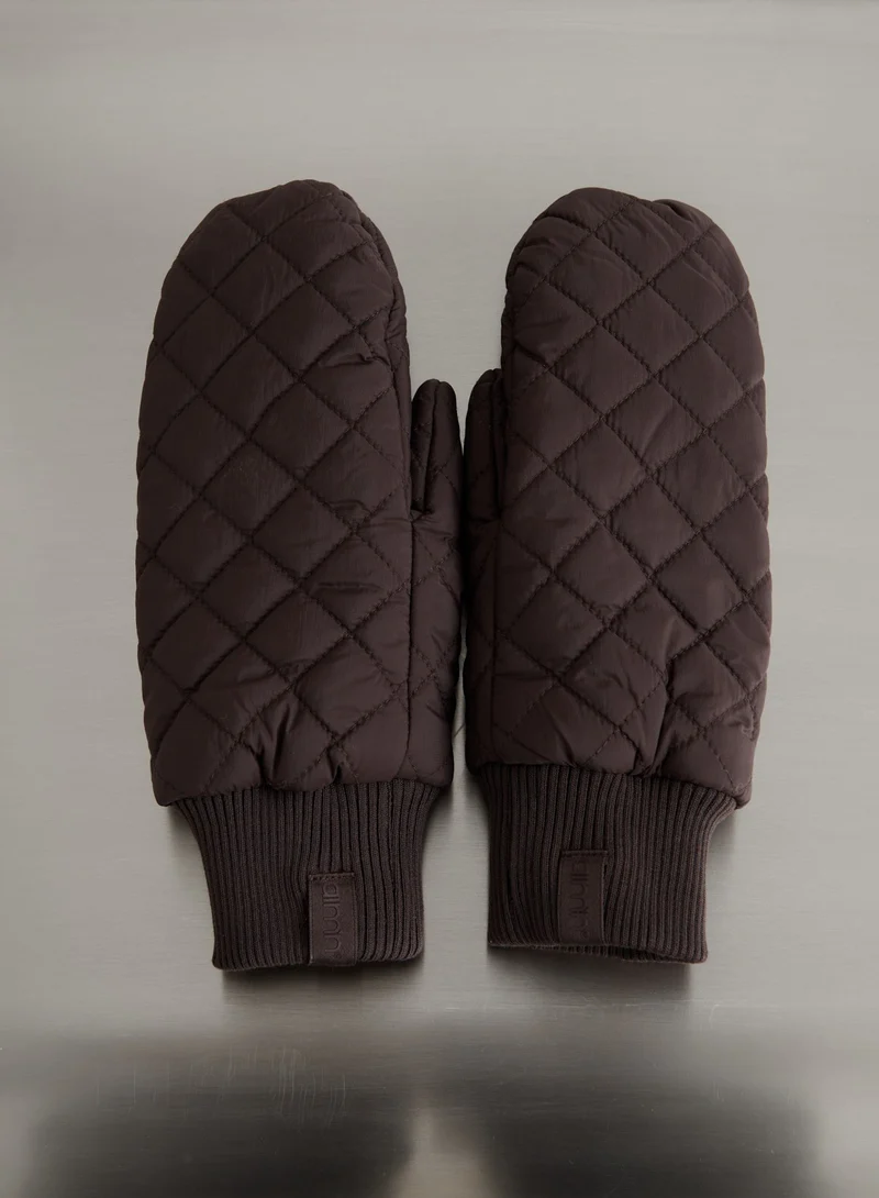 Chocolate Quilted Mittens