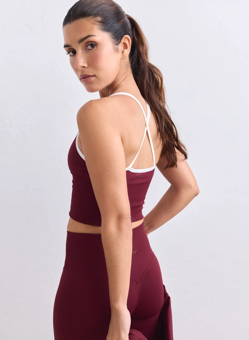 Merlot Shape Seamless Cross Back Bralette