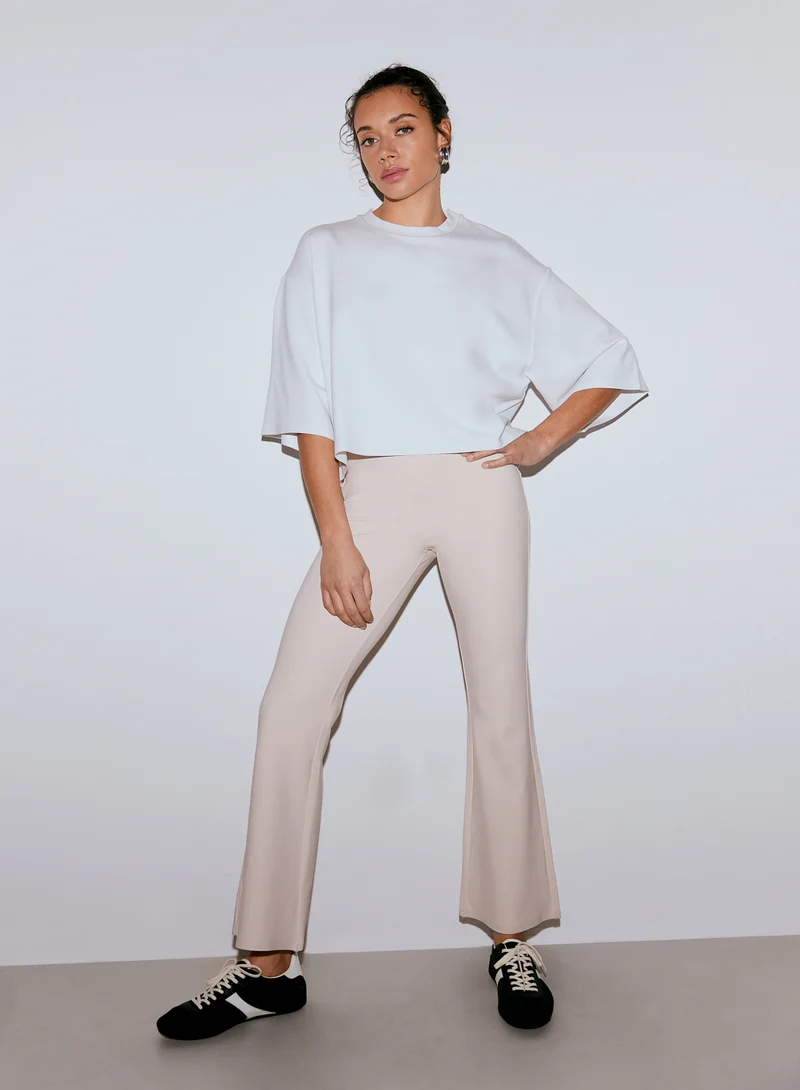 Sand Luxe Kick Flare Leggings