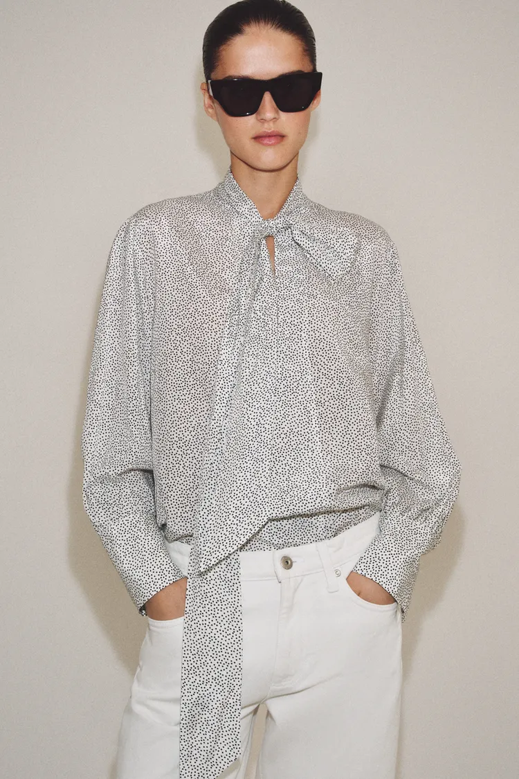 Polka Dot Tie Shirt