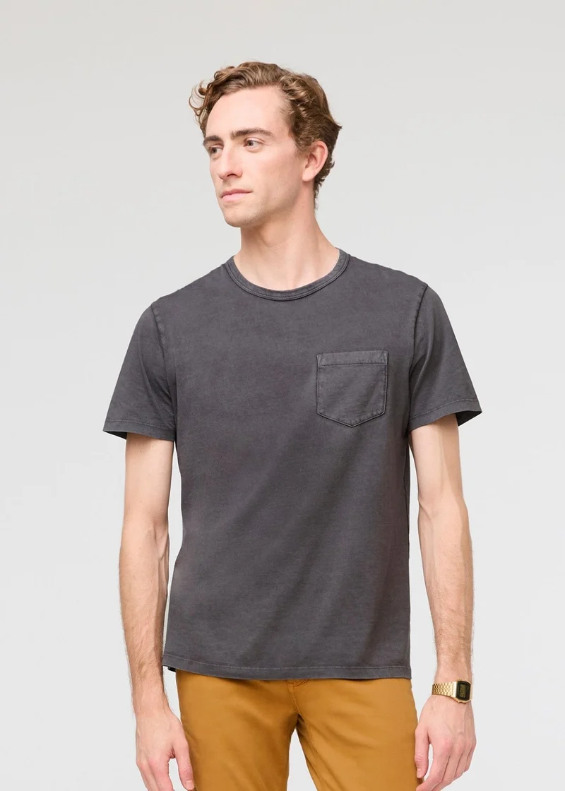 PurePima Pocket Tee - Washed Grey