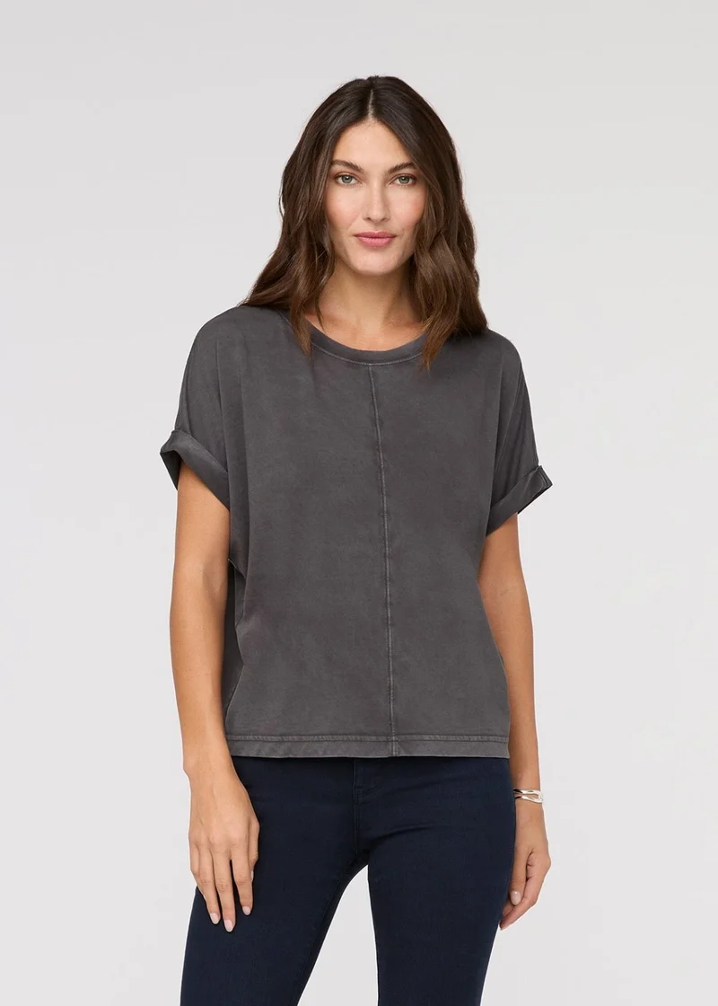 PurePima Dolman Tee - Washed Grey