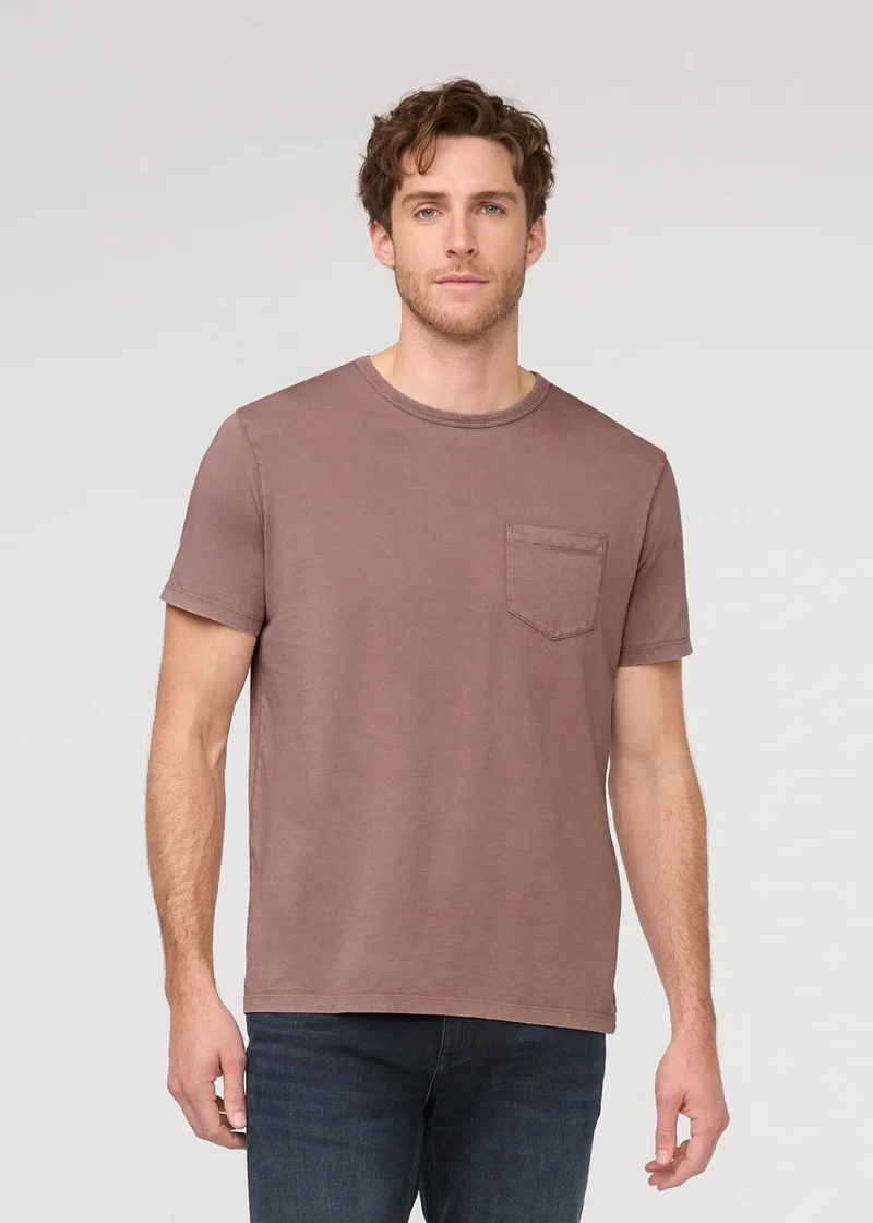 PurePima Pocket Tee - Washed Mauve